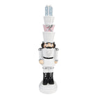 Notenkraker 33 cm wit polyresin
