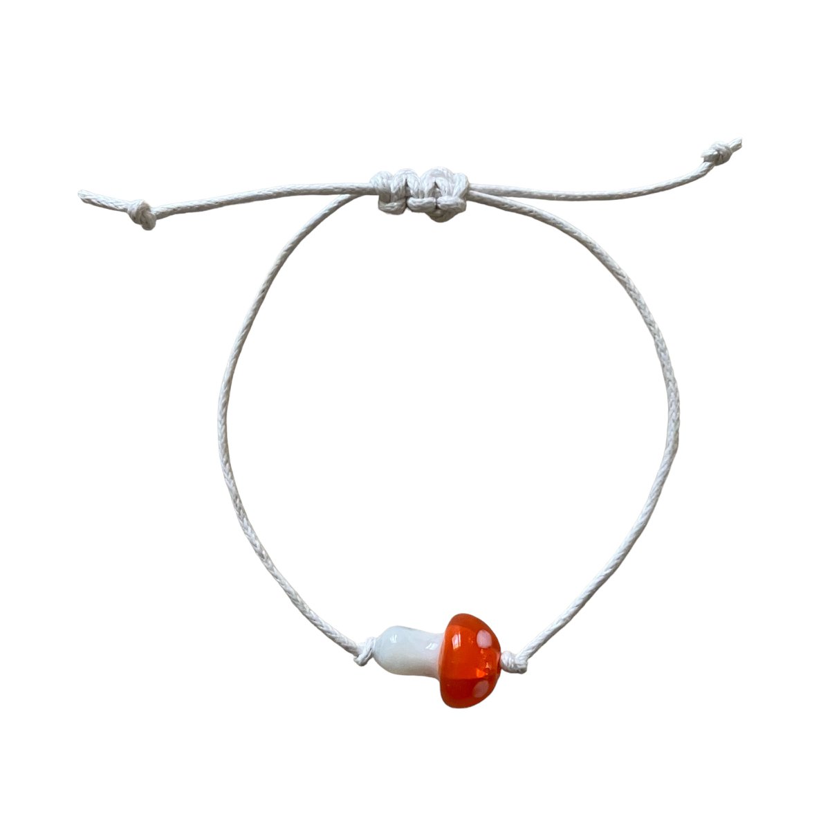 Luna Leena Kinderarmband Paddestoel Oranje Handgemaakt Nepal