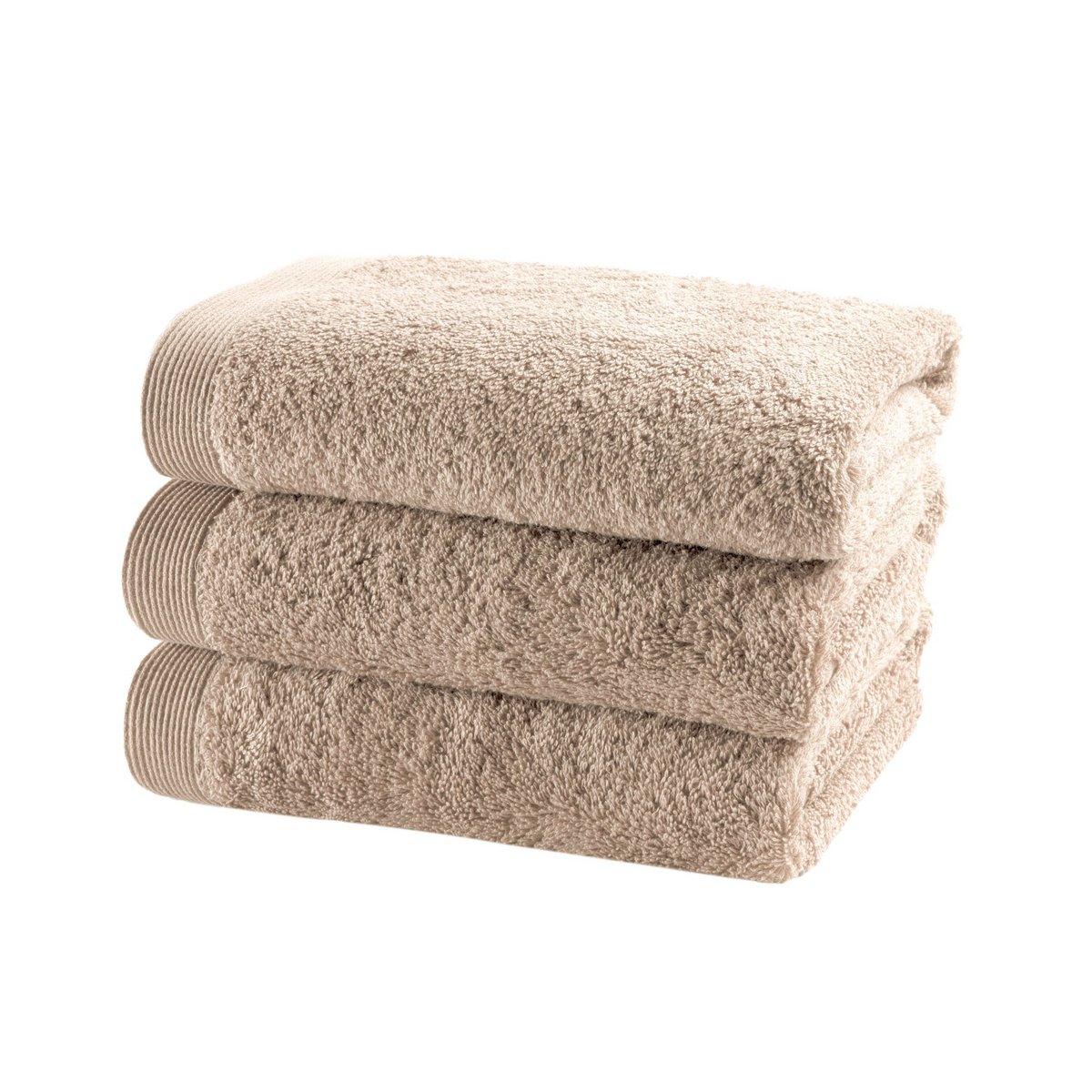 Gastendoek 30 x 50 cm beige katoen