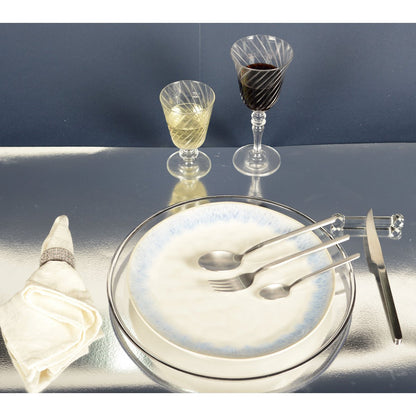 Onderzetter 32x32x2.3 cm zilver kunststof