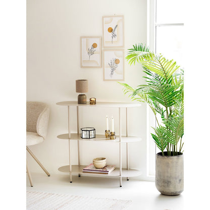 Hou Decoratieve pot, metaal, antiek beige, set van 2
