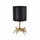 Orma Table Lamp with Gold Legs and Black Lampshade