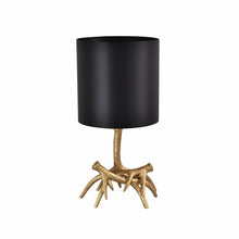 Tafellamp goud zwart E27