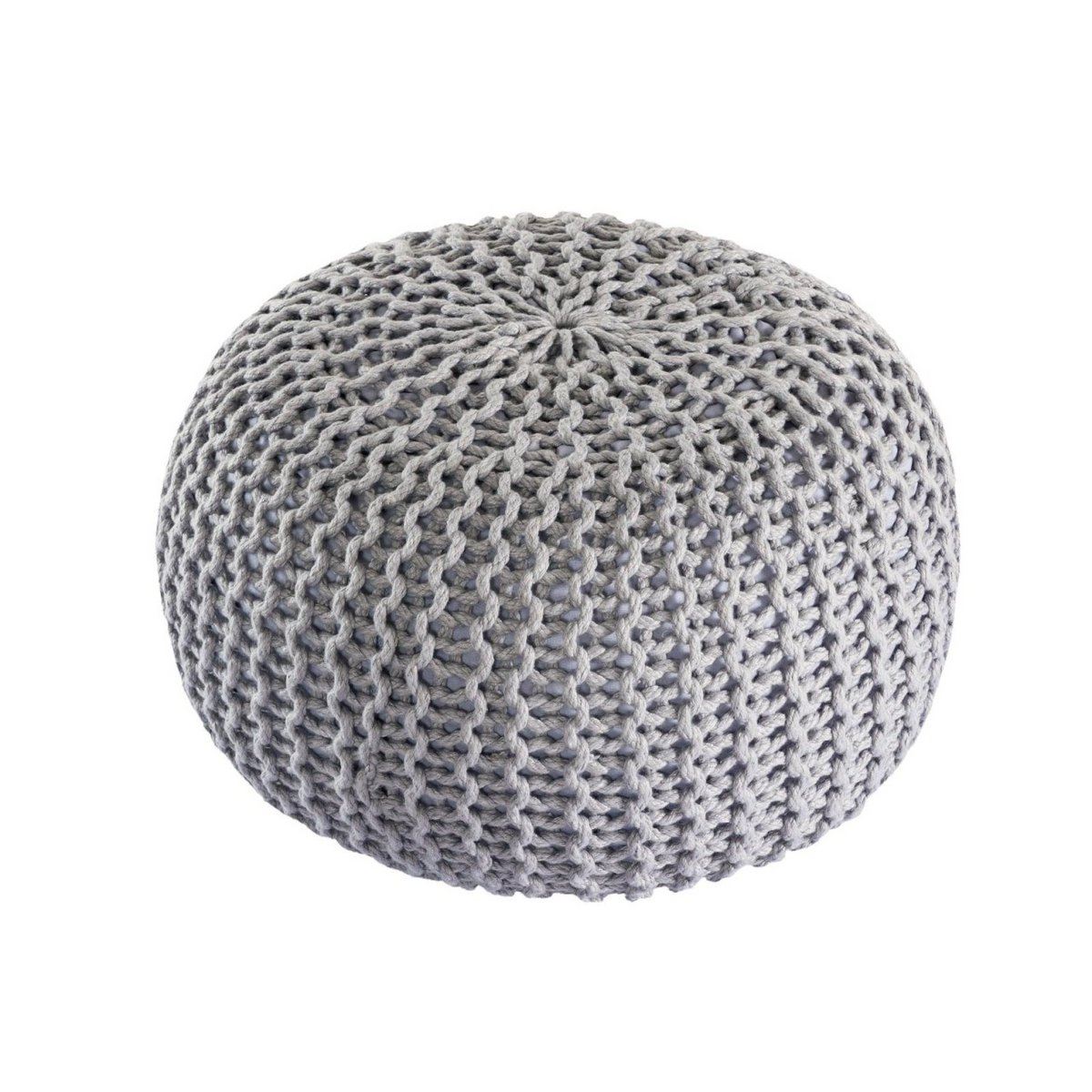 Pouf buiten Ø55x37 cm gerecycled plastic