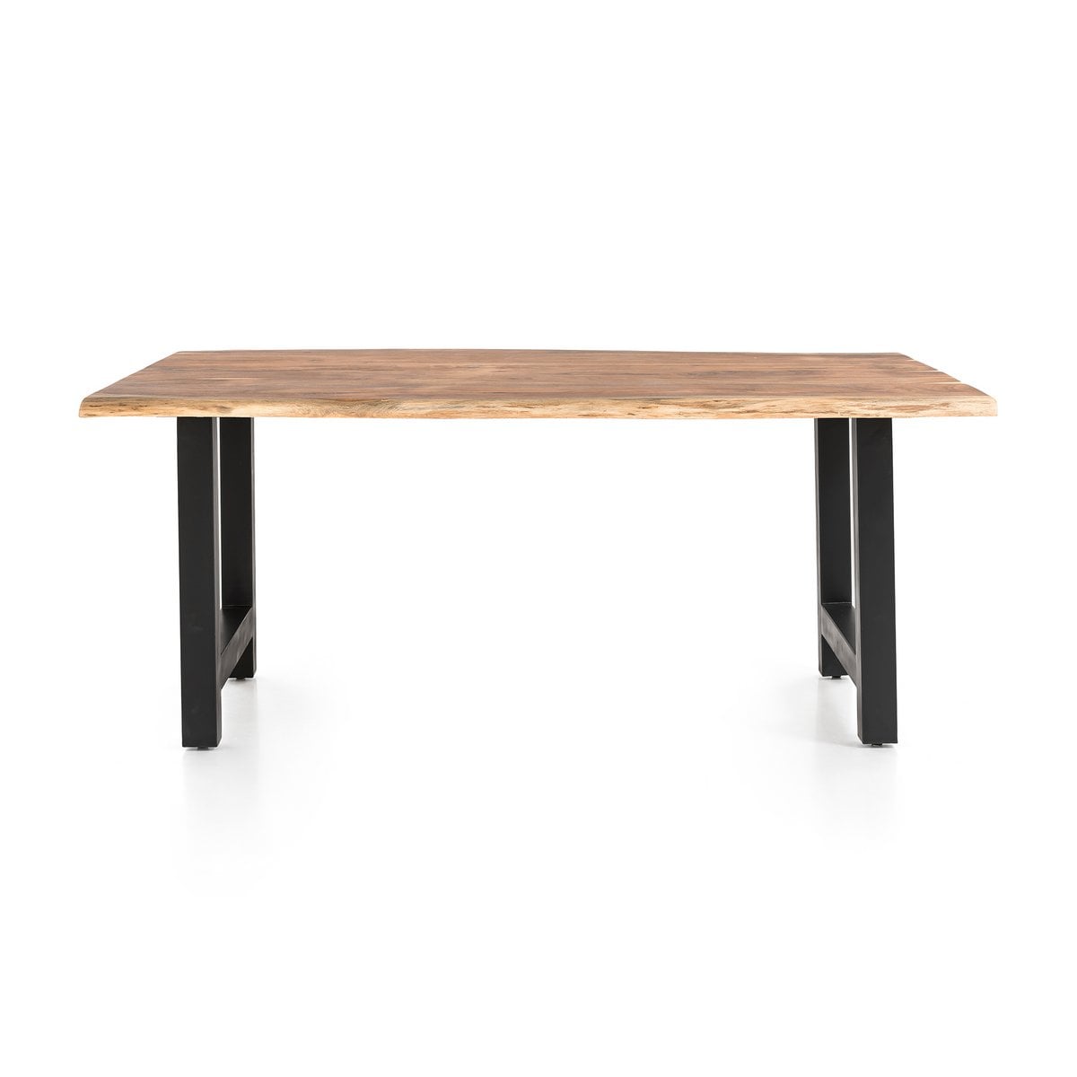 Eettafel 160x85 cm massief acaciahout met 4 stoelen