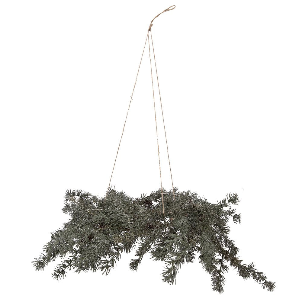Kerstkrans 60 cm groen kunststof LED
