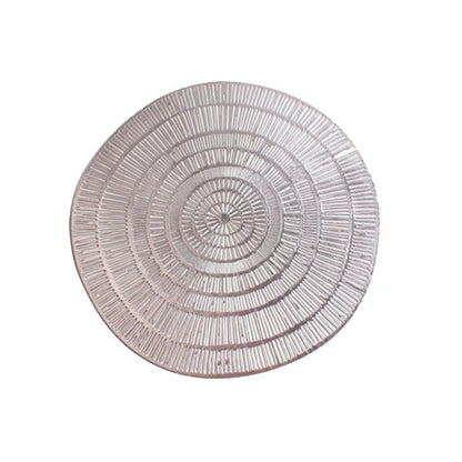Onderzetter zilver 38x38 cm plastic