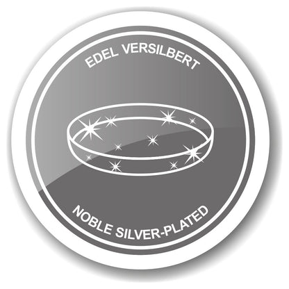 Dienblad rond 34 cm verzilverd staal