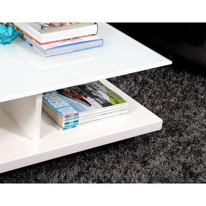 Salontafel 100x100x36 cm wit