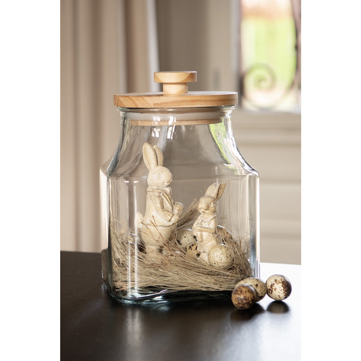 Figure Rabbit 11 cm White Plastic Home Accessories