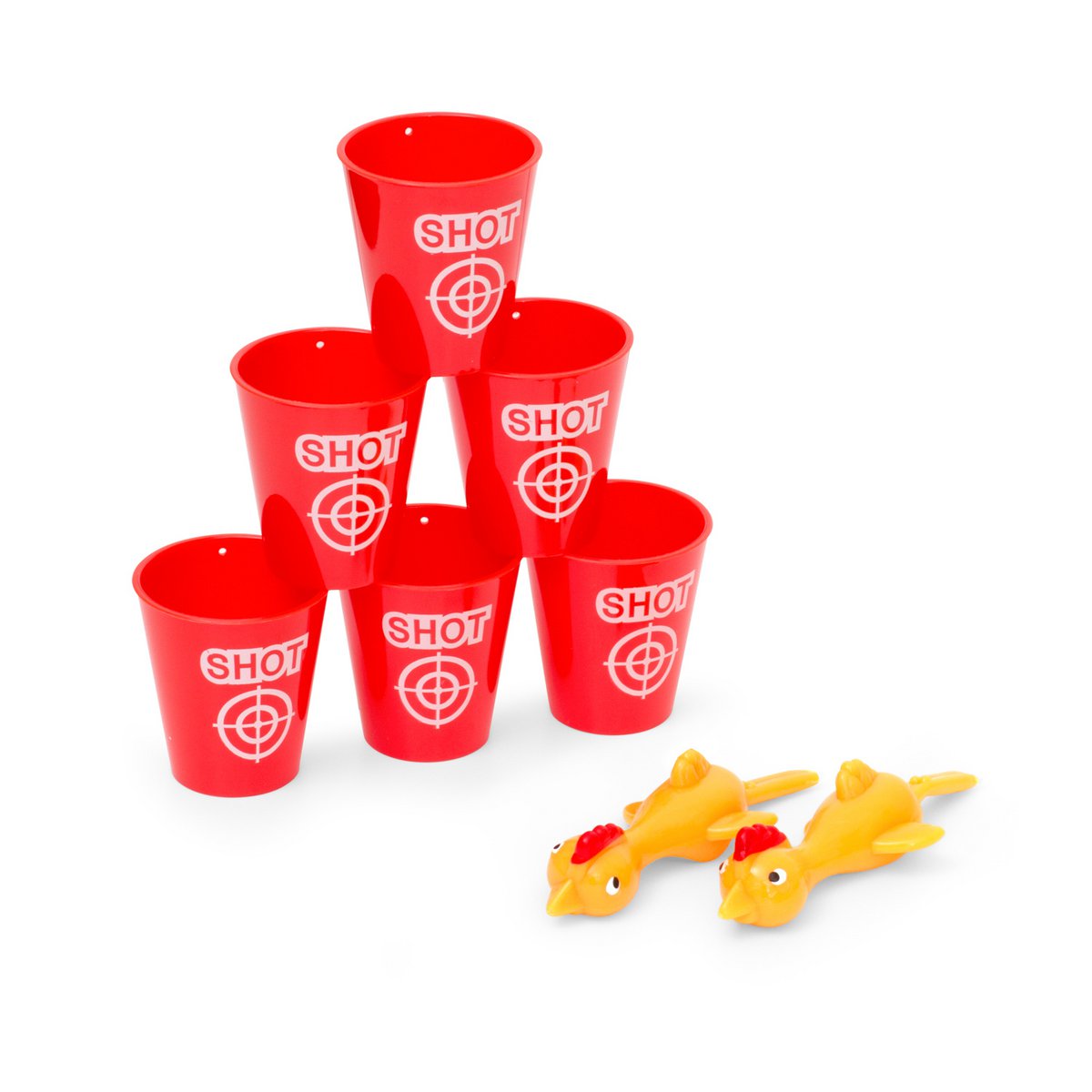 Tafelspel Desktop Flickin Chicken plastic rubber
