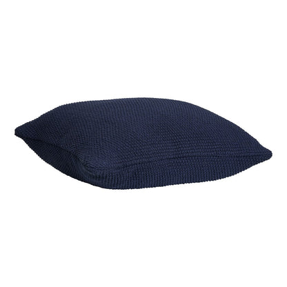 Kussen 45x45 cm donkerblauw gerecycled katoen