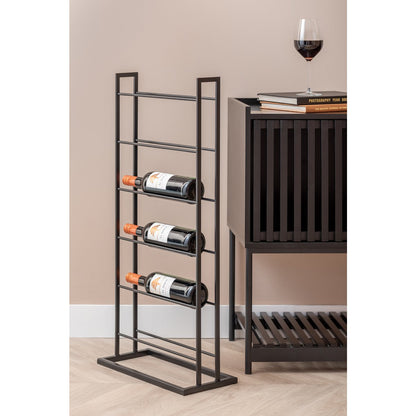 Wijnrek 38x20x85 cm ijzer zwart
