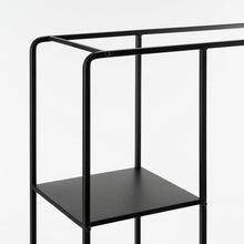 Open kast metaal zwart 76x30x178 cm