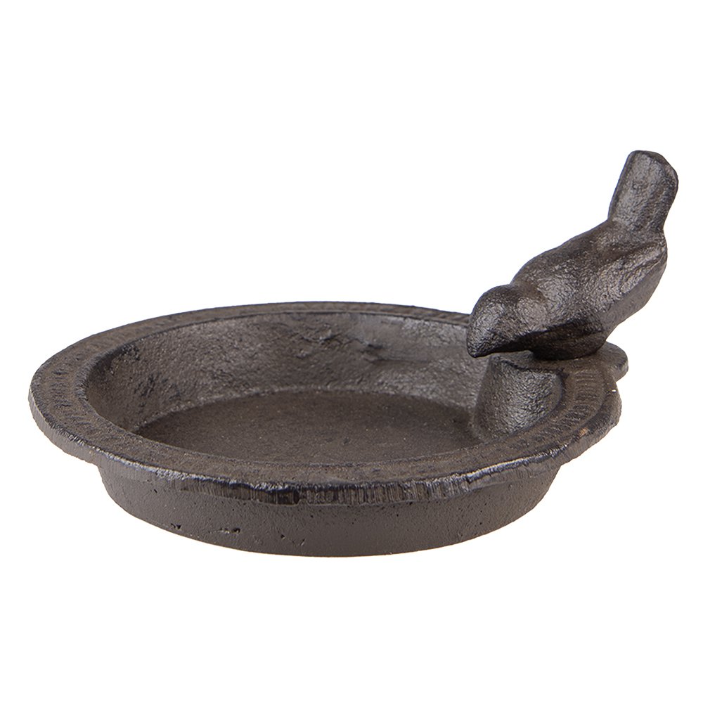 Vogelvoederbak 16x18x9 cm bruin ijzer