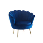 Tub armchair made of dark blue velvet