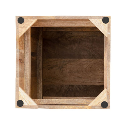 Bloemzuil 27x27 Cm Hoogte 50 Of 73 Cm Mangohout Decoratief