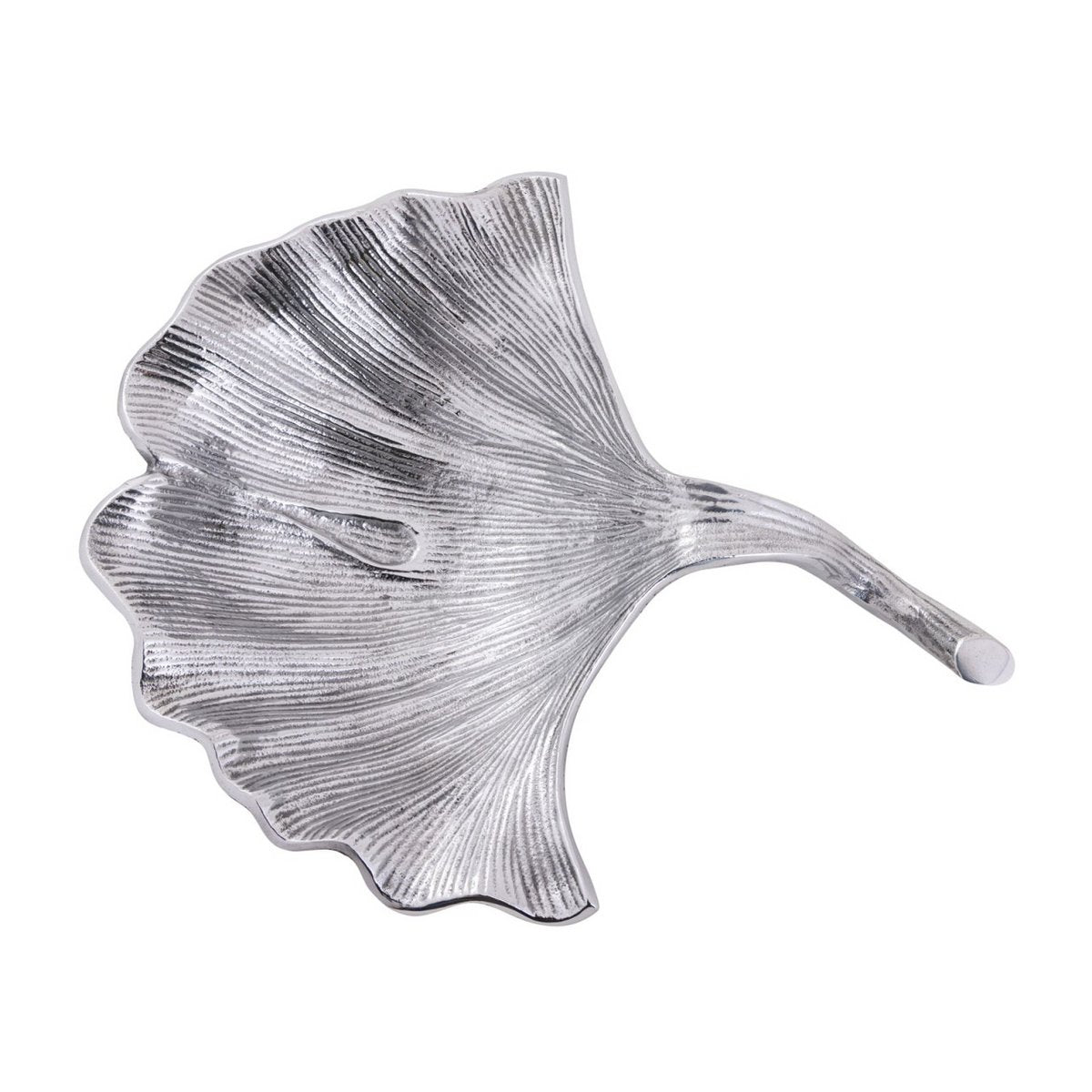 Decoratieve Ginkgo Bladschaal Aluminium 12 Delig Groot