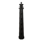 Vloerlamp hout zwart 23x23x140 cm