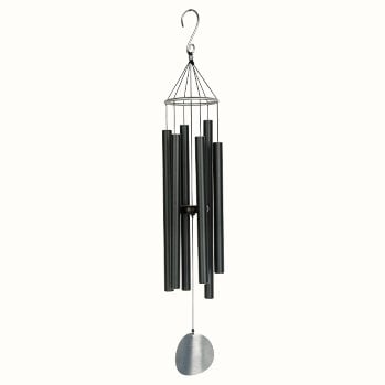 Windgong 165 cm zwart aluminium
