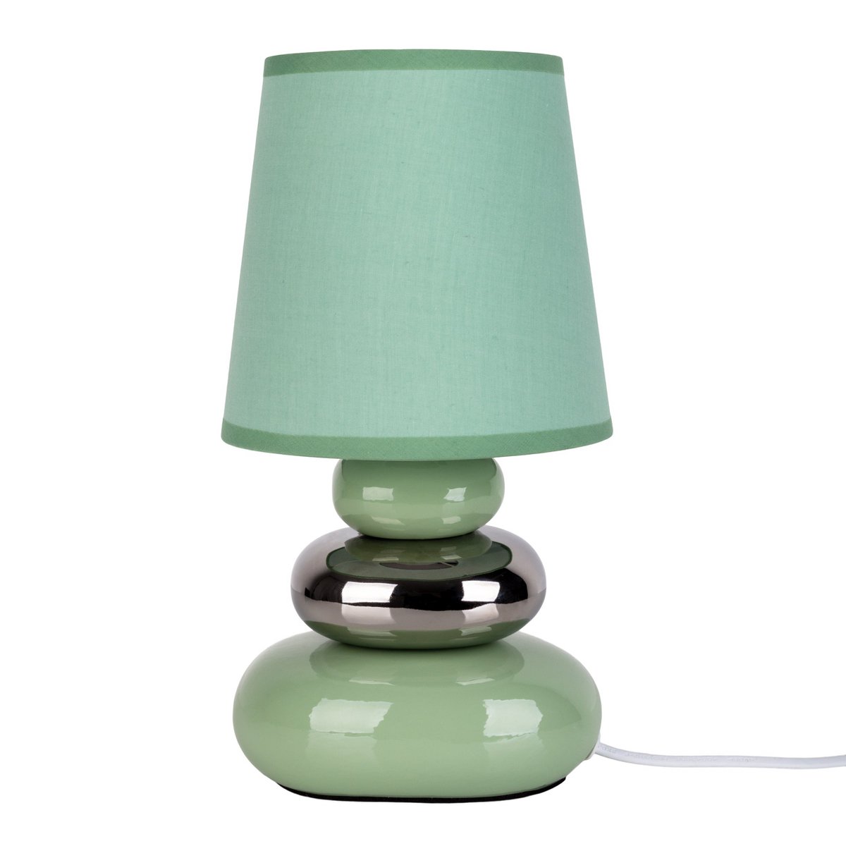 Ceramic table lamp "Stoney" Mint - Classic - Table Lay - - Mint - E14 - No information
