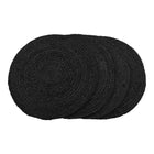 Placemat jute Ø38 cm donkergrijs set van 4