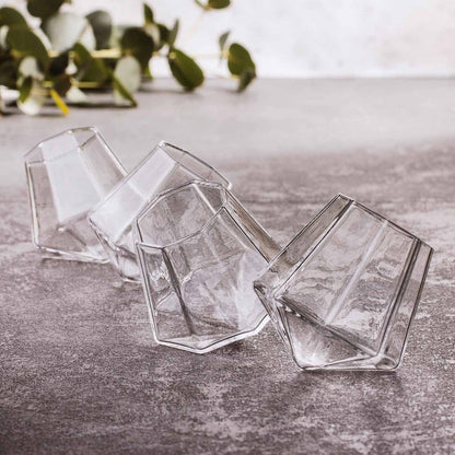 Diamond borrelglaasjes (set van 4)