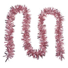 Kerstslinger 200 cm roze kunststof