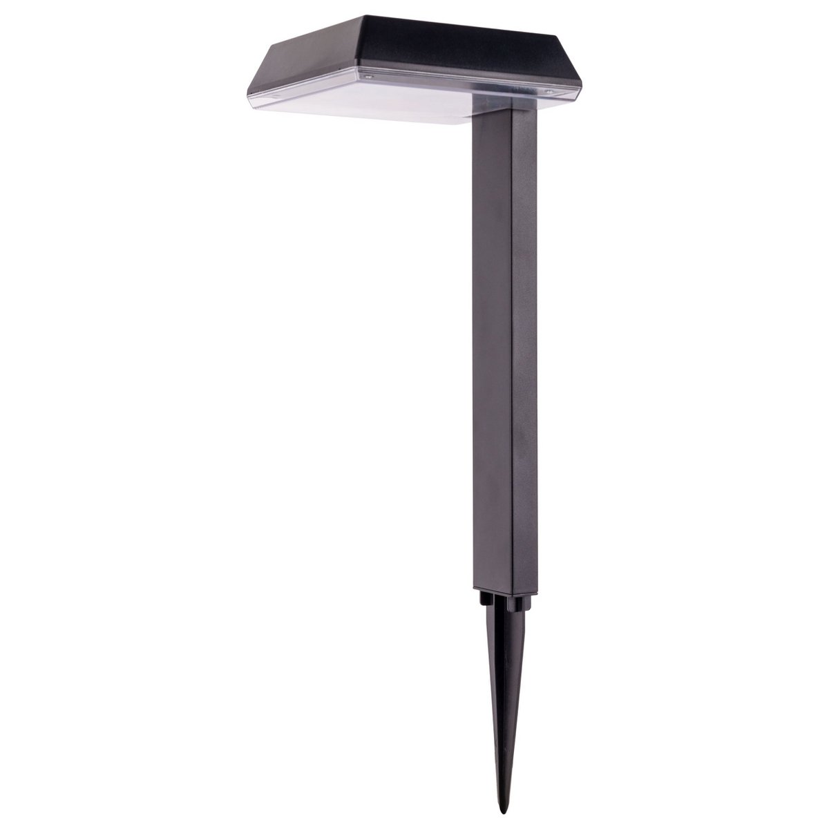 Solar Decorative Spike "Sigi", 79 cm high, plastic, black, integrated LEDs, warm white