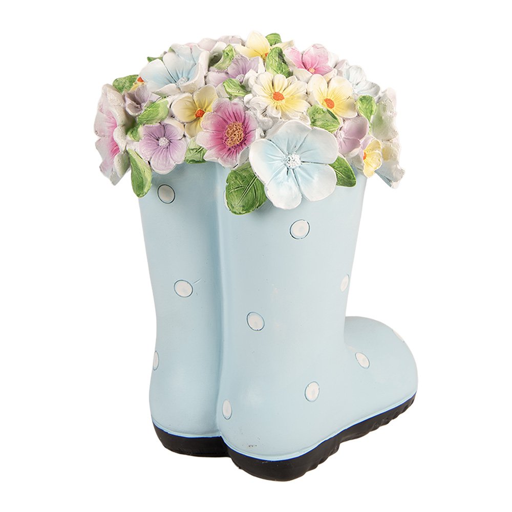 Decoratie Beeld Laars 20x18x26 cm Blauw Kunststof
