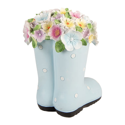 Decoratie Beeld Laars 20x18x26 cm Blauw Kunststof