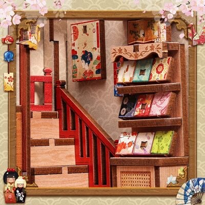 DIY huisje 14x14x19 cm hout
