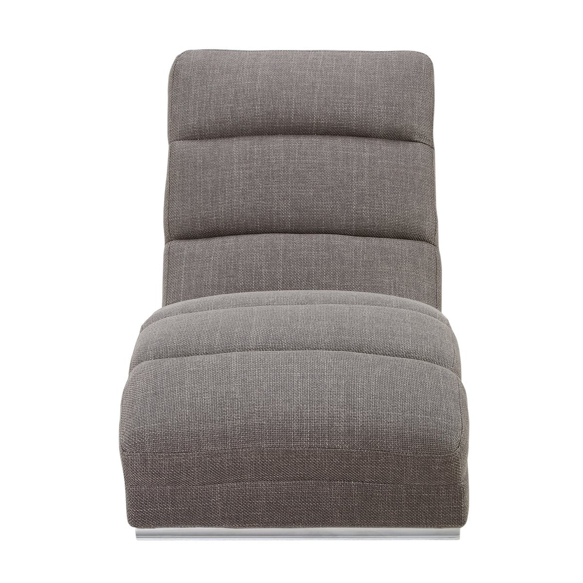 Chaise longue structuurstof grijs 170x60x82 cm