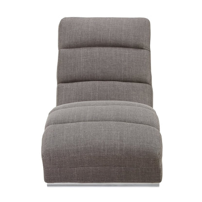 Chaise longue structuurstof grijs 170x60x82 cm