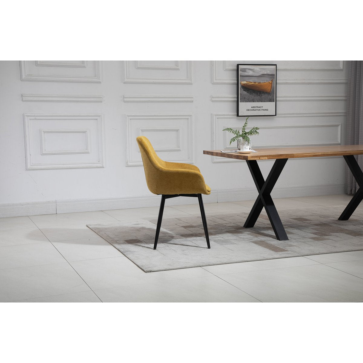 Eettafel set 160x90 cm massief acaciahout