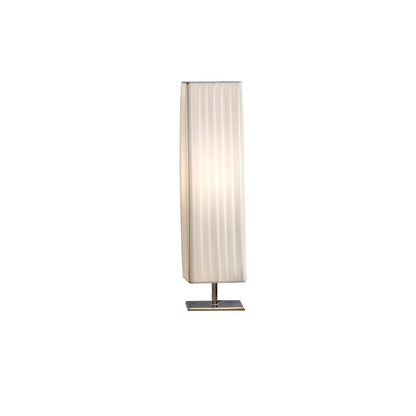 Table lamp 60 cm square white chrome
