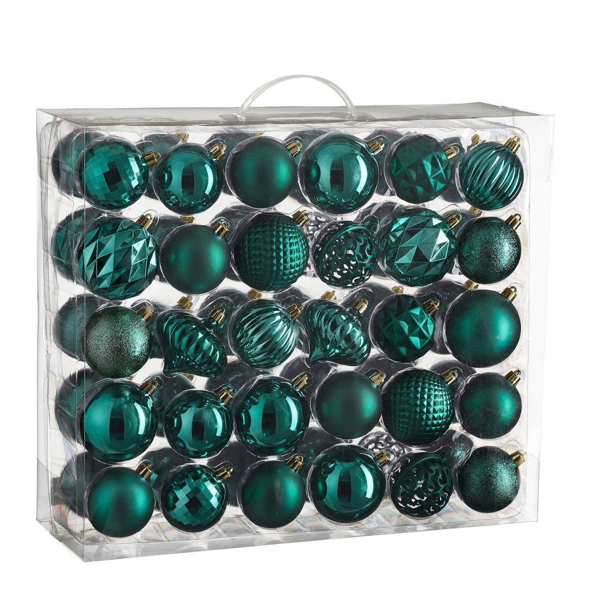 Christmas baubles set Dark green