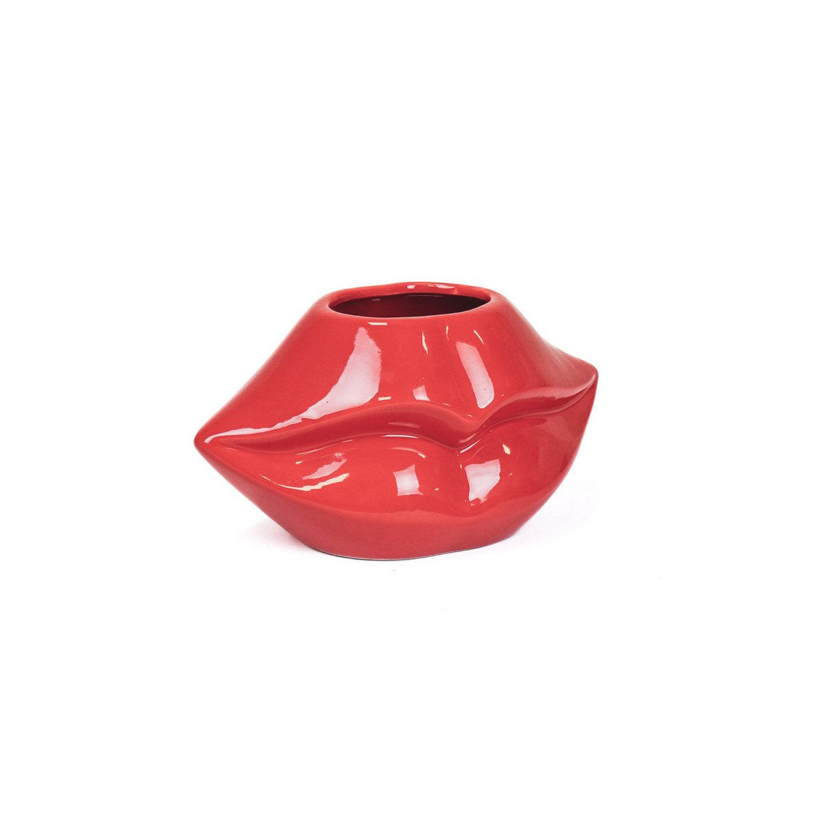 Vaas keramiek rood 21x19x11 cm