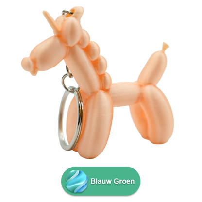 Unicorn Balloon Dog Keychain