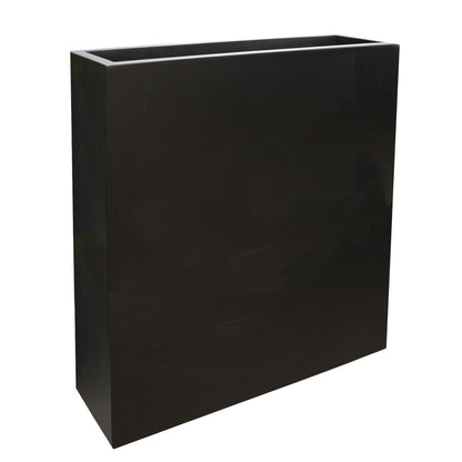 Plantenbak 74x23x92 cm hoogglans zwart MDF