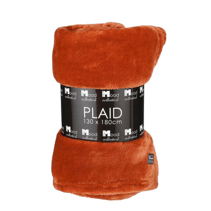 Plaid fleece 180x130 cm bruin