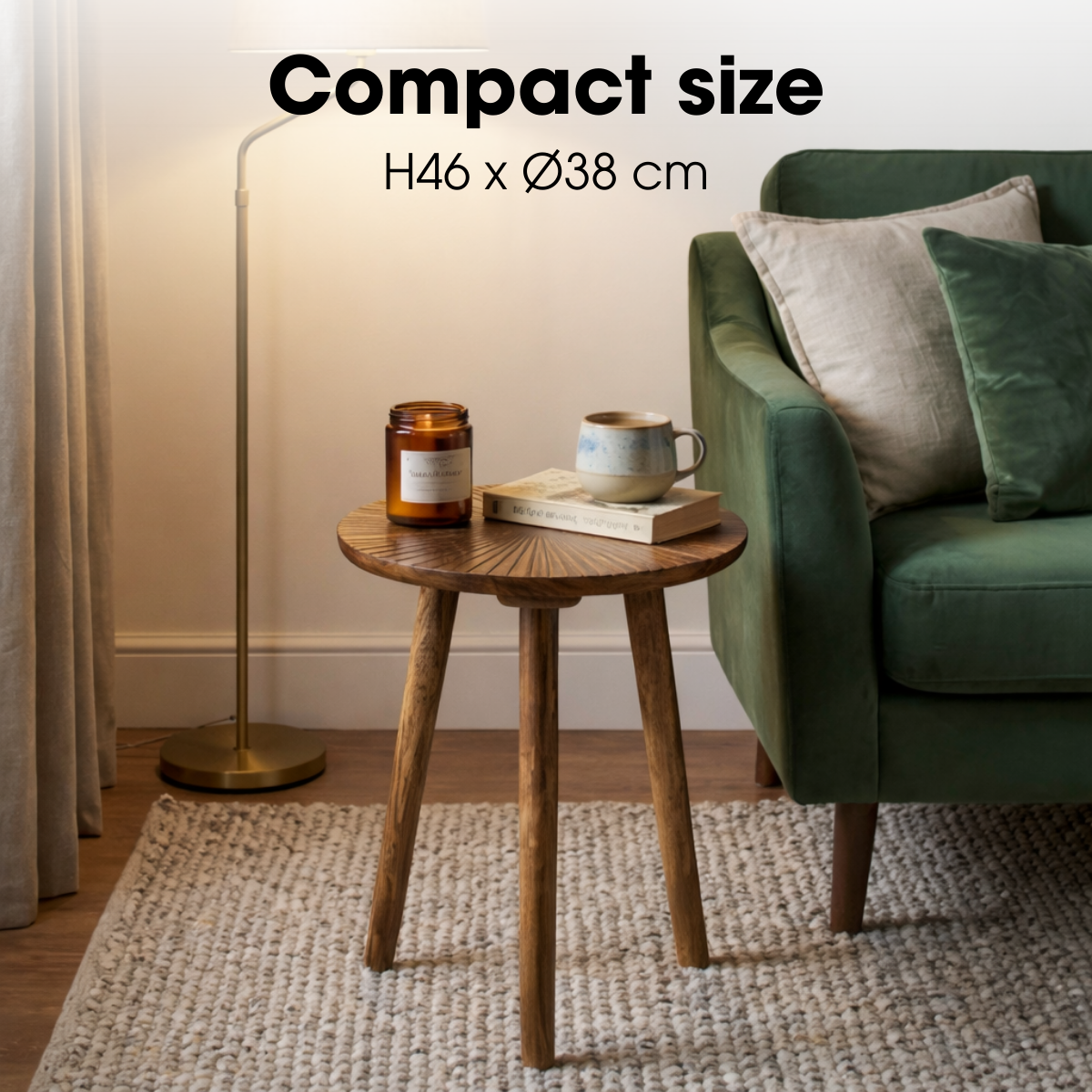 Side Table Pomante Dark Brown