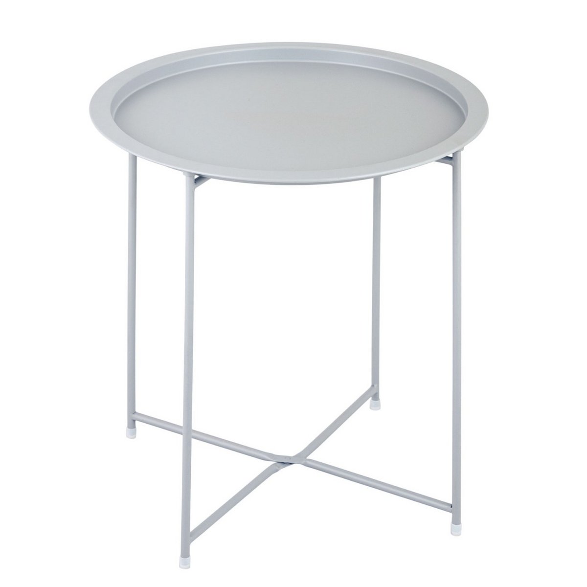 Bijzettafel metaal Ø 47x51 cm opvouwbaar