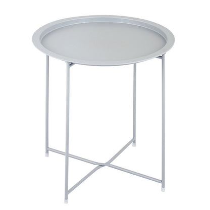 Bijzettafel metaal Ø 47x51 cm opvouwbaar