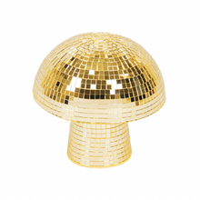 Ornament - Disco - Mushroom - Glass - Gold - 14x14x14cm
