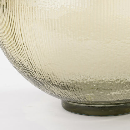 Vaas gerecycled glas lichtbruin H42 x Ø34 cm