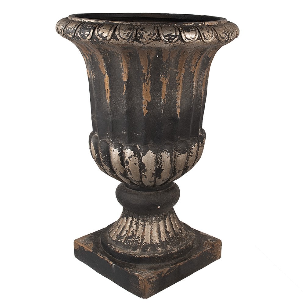 Bloempot Ø 49x72 cm bruin zwart magnesium