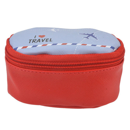Toilettas 12x8x6 cm rood polyester