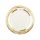 Assiette plaat 27 cm goud glas