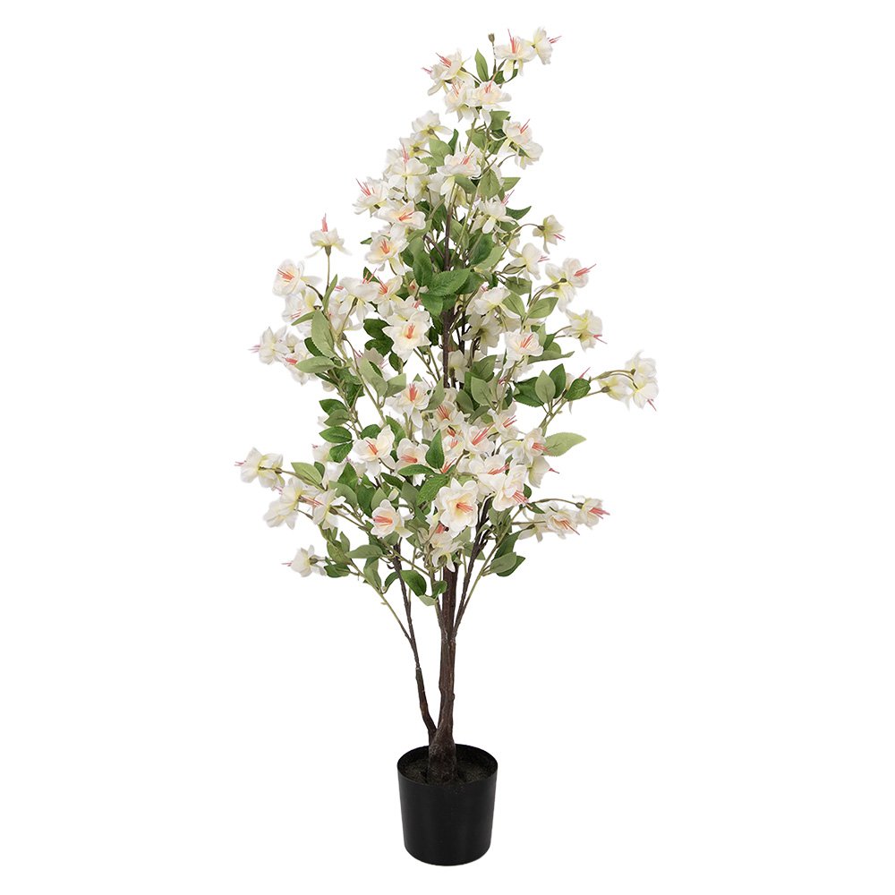 Kunstplant 20x25x105 cm Wit Kunststof